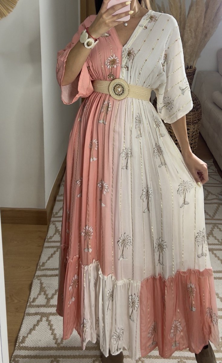 Palm Boho Maxi Dress - Bohèmea Butik