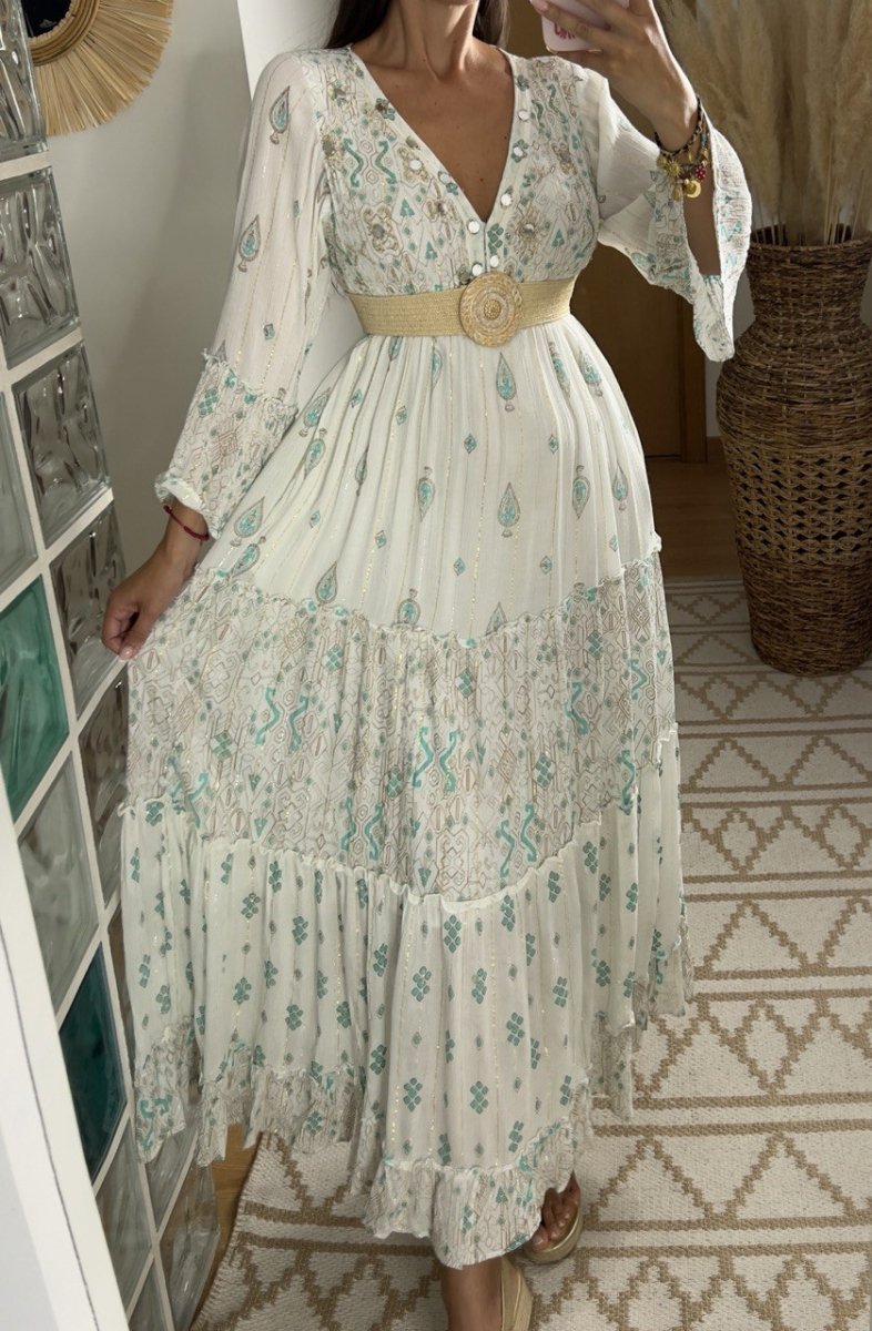 Floral Haven Boho dress - Bohèmea Butik