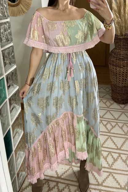 Pastel Bohemian Dress - Bohèmea Butik
