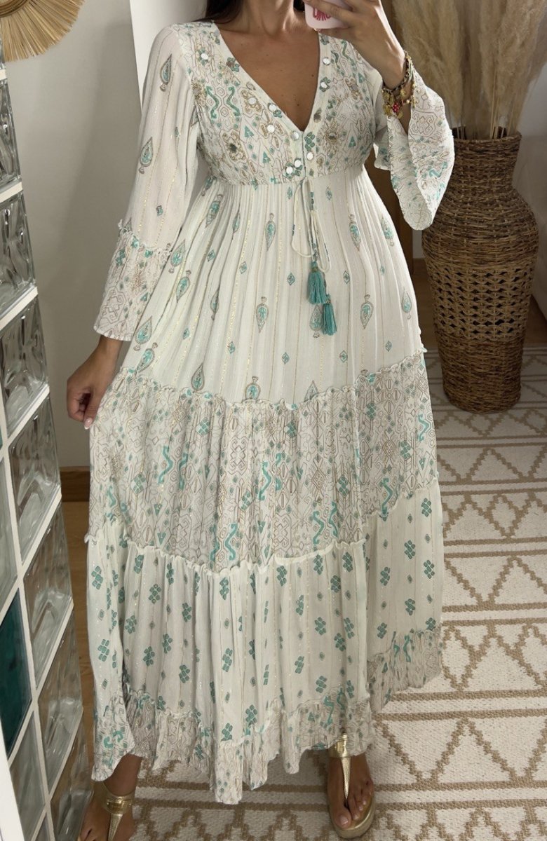 Floral Haven Boho dress - Bohèmea Butik