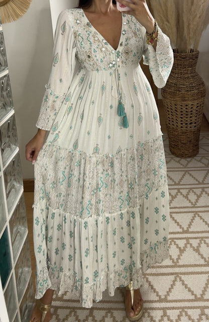 Floral Haven Boho dress - Bohèmea Butik