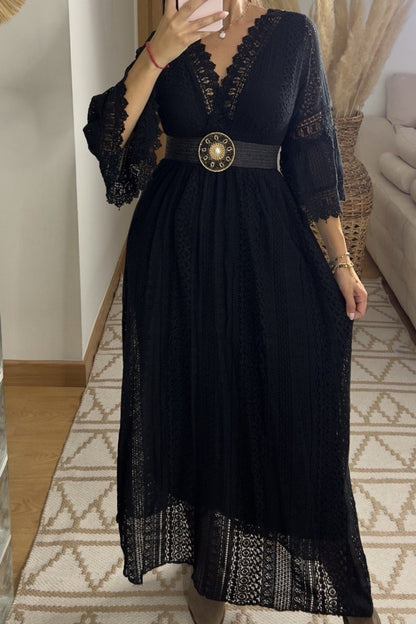 Sage Lace Dress - Bohèmea Butik