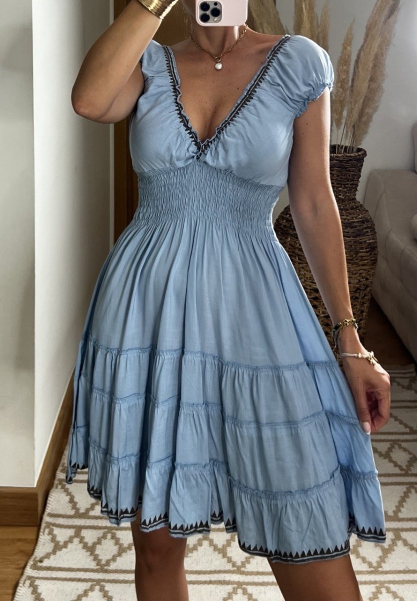 Serene Mini Boho Dress - Bohèmea Butik