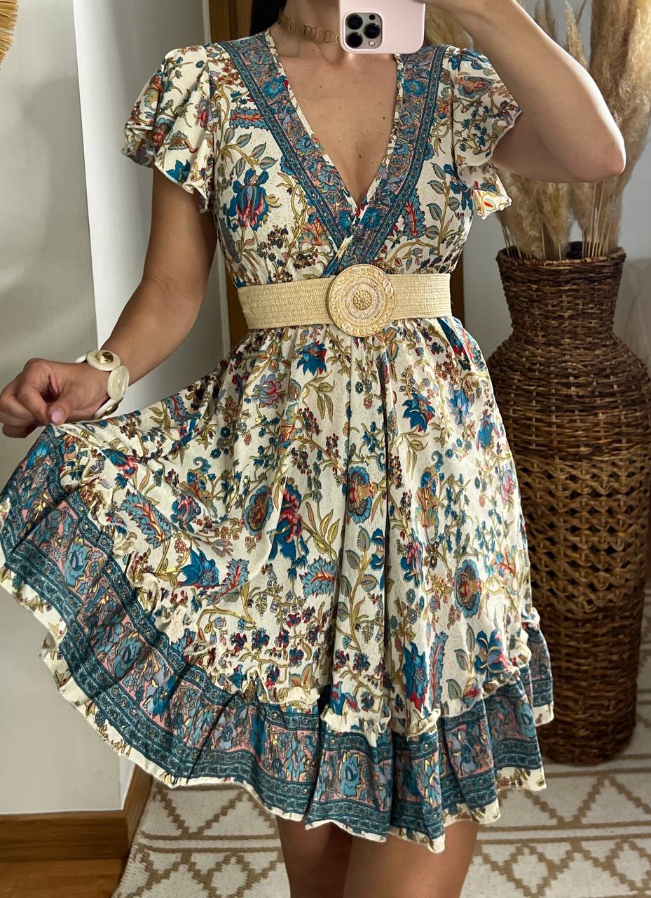 Silk Chic Mini Dress - Bohèmea Butik