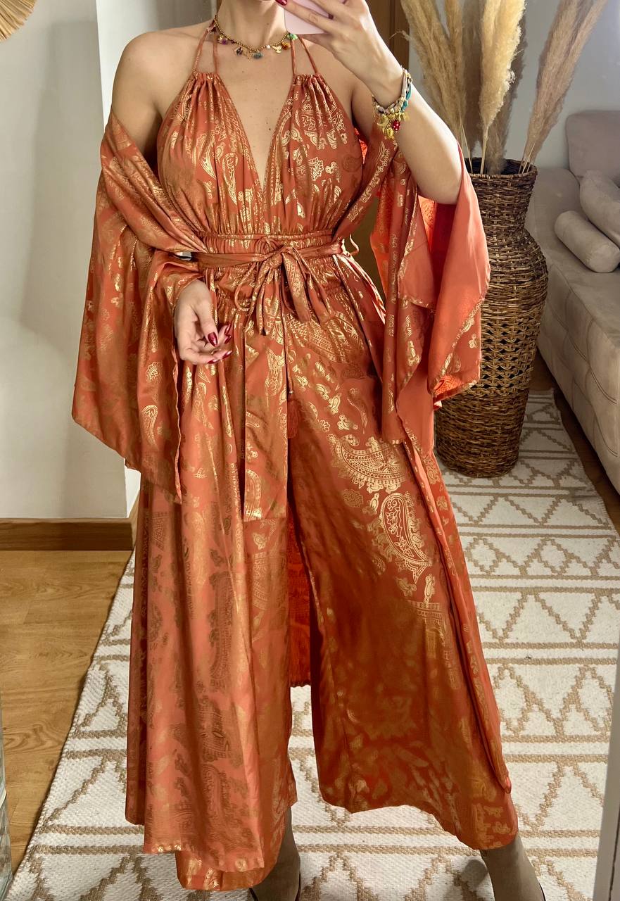Natural Silk Jumpsuit & Kimono - Bohèmea Butik