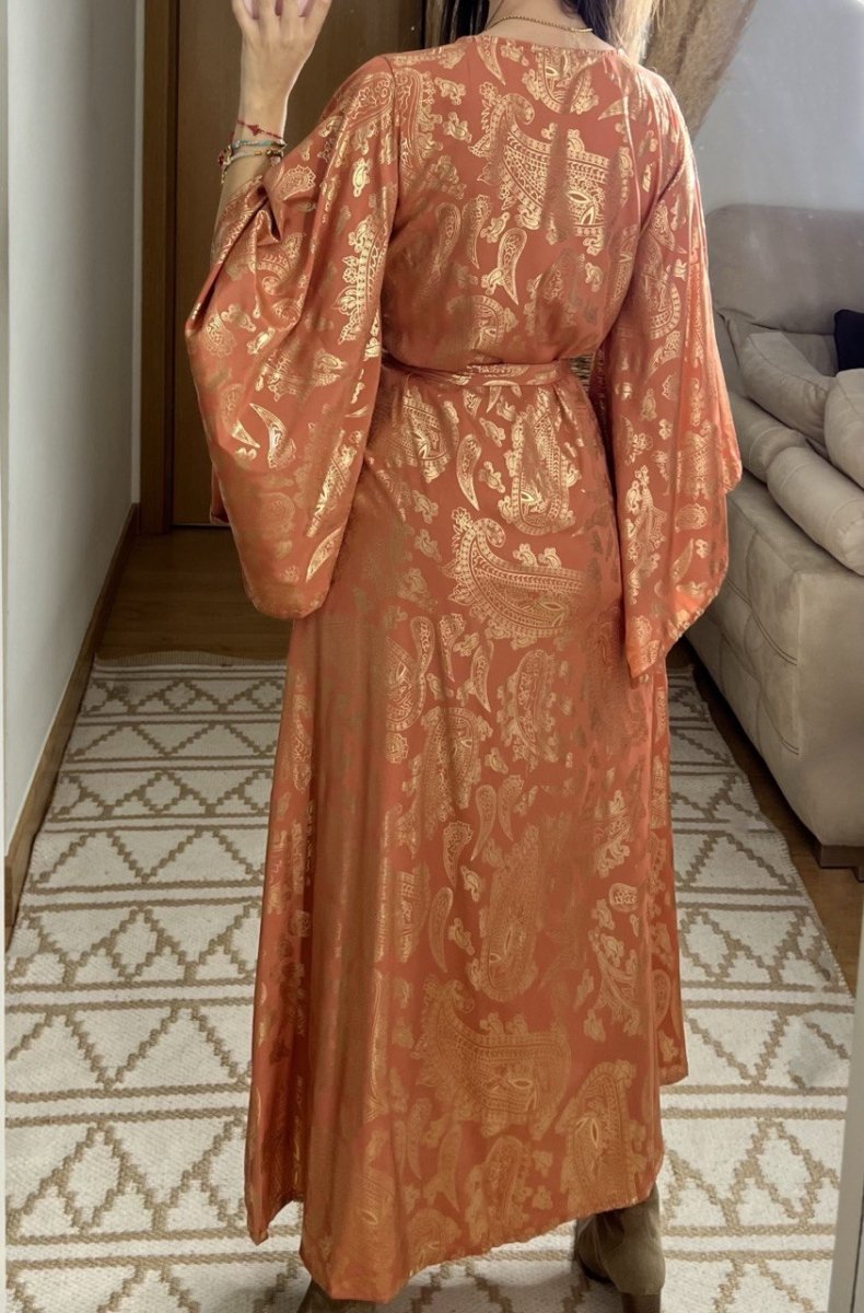 Natural Kaftan Maxi Dress - Bohèmea Butik