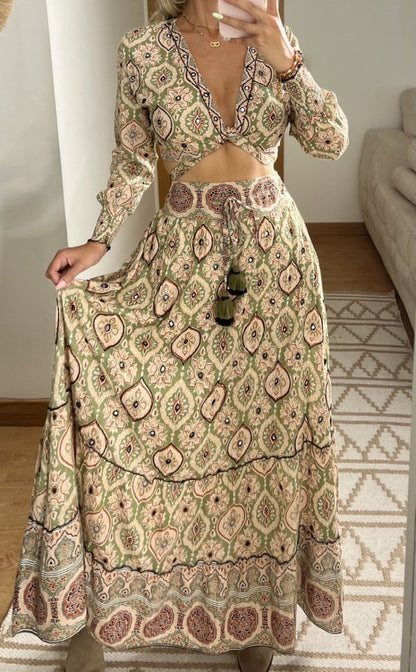 Two Pieces Bohemian dress - Bohèmea Butik