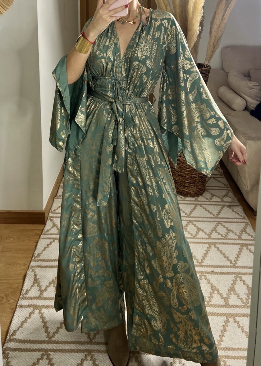 Natural Silk Jumpsuit & Kimono - Bohèmea Butik