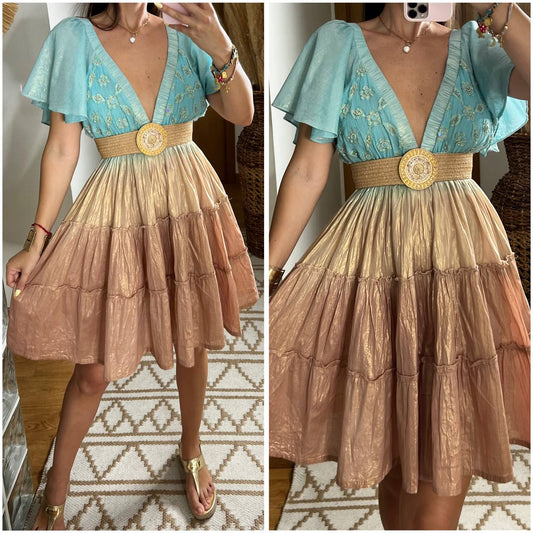 Sunset Mini Boho Dress - Bohèmea Butik