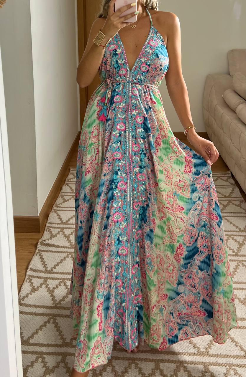 Armour Light Silk Dress - Bohèmea Butik