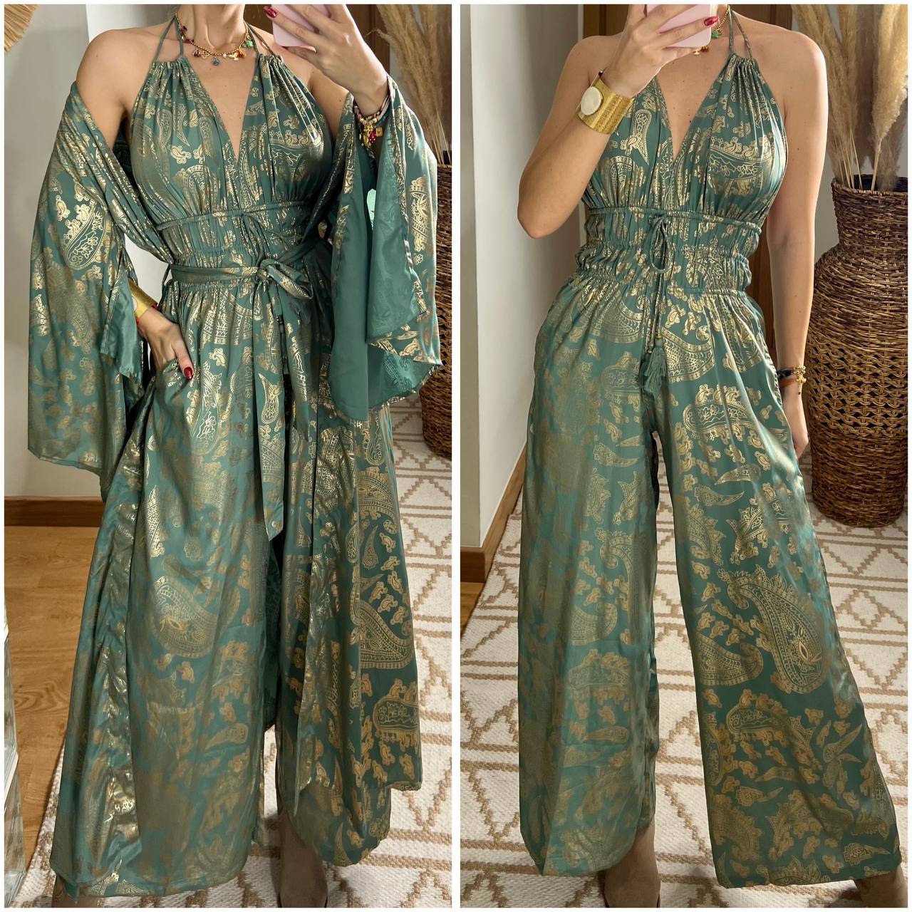 Natural Silk Jumpsuit & Kimono - Bohèmea Butik
