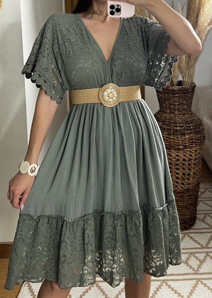 Mini Lace Boho Dress - Bohèmea Butik