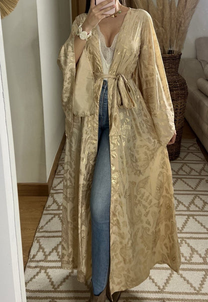 Natural Kaftan Maxi Dress - Bohèmea Butik