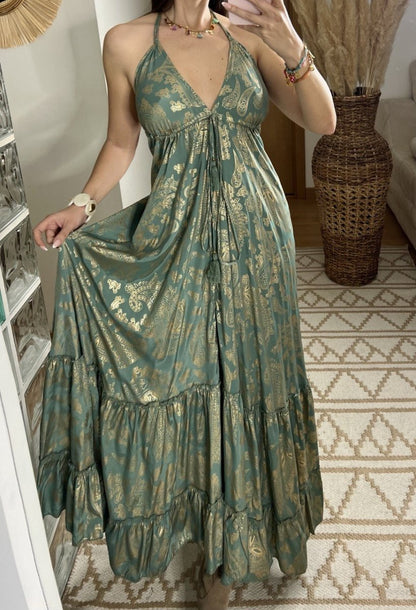 Oasis Silk Dress - Bohèmea Butik