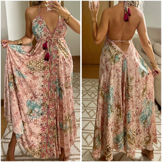 Luna Silk Dress - Bohèmea Butik