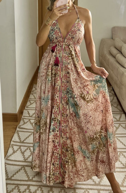 Luna Silk Dress - Bohèmea Butik
