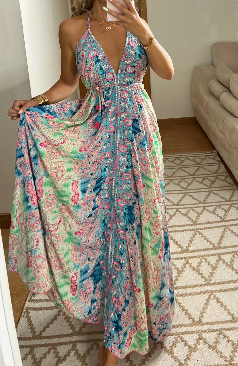 Armour Light Silk Dress - Bohèmea Butik