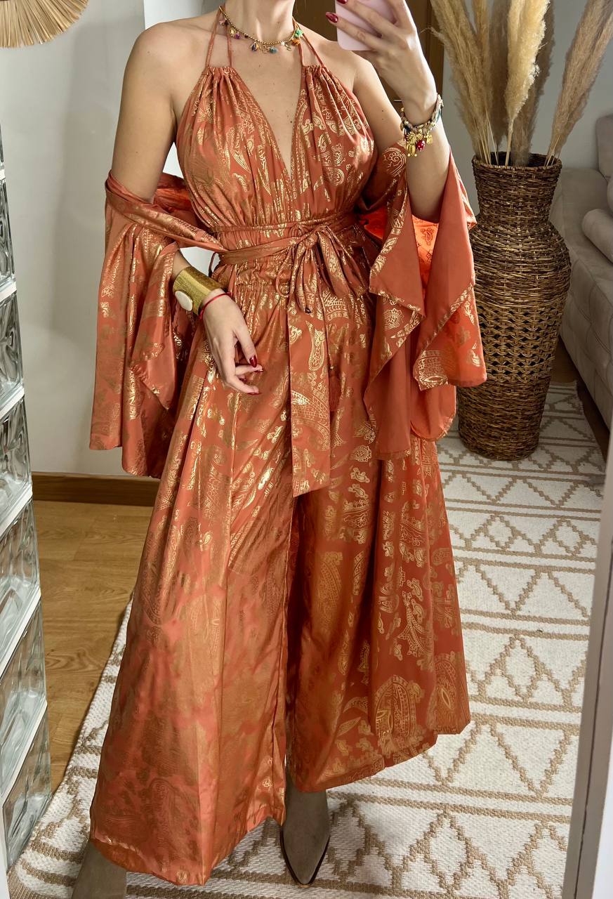 Natural Silk Jumpsuit & Kimono - Bohèmea Butik