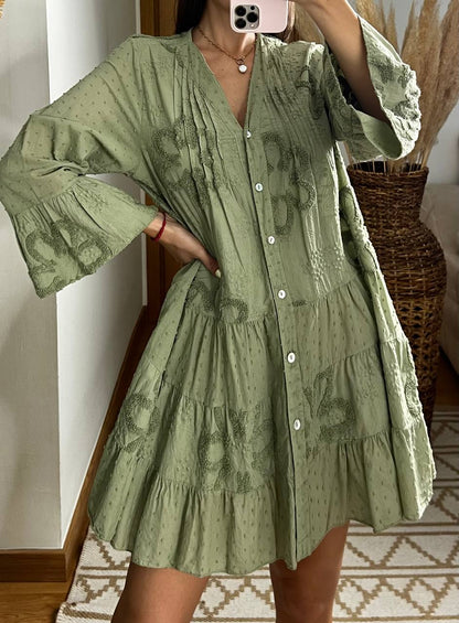 Plumeti Midi Dress - Bohèmea Butik
