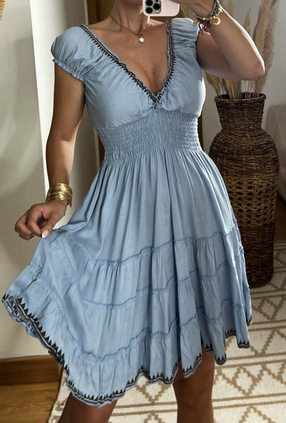 Serene Mini Boho Dress - Bohèmea Butik