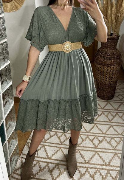 Mini Lace Boho Dress - Bohèmea Butik