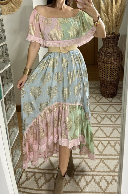 Pastel Bohemian Dress - Bohèmea Butik