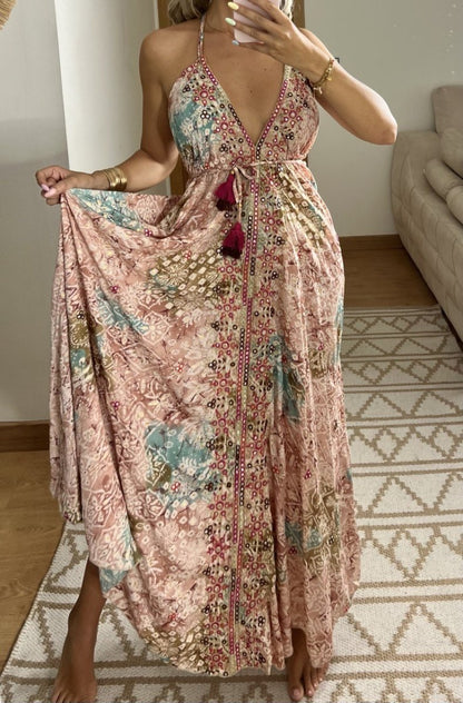 Luna Silk Dress - Bohèmea Butik
